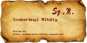 Szeberényi Mihály névjegykártya